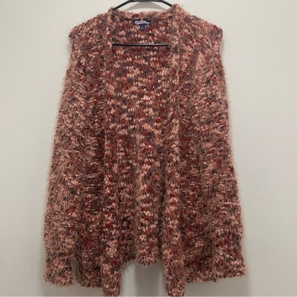 Freshman 1996 Pink Eyelash Cardigan Size Small
